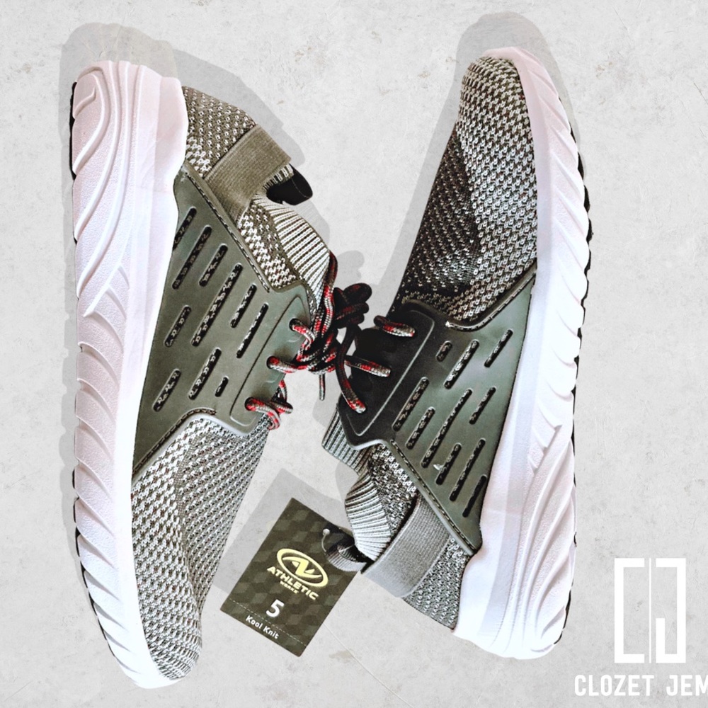 (Size 5) Athletic Works Grey Running Shoes NWT